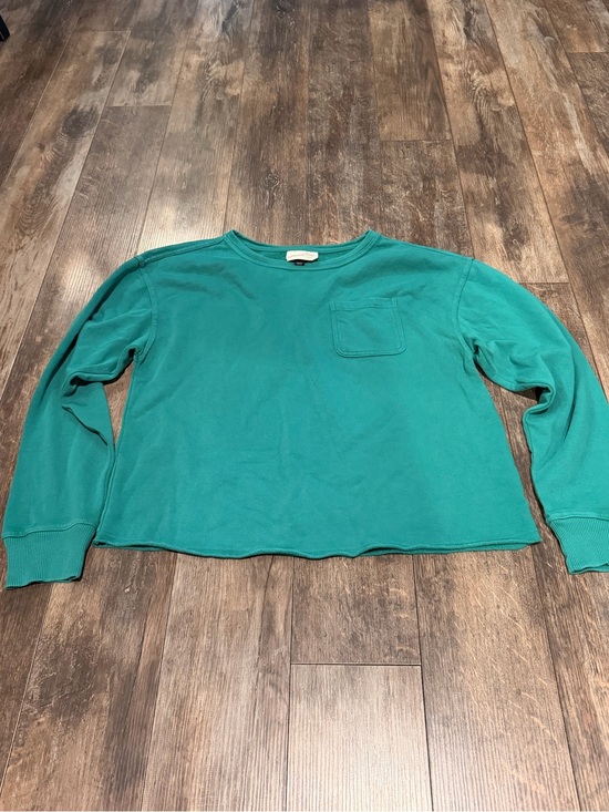 Universal Thread Tops - 🌺Universal Thread Teal Women's Crewneck Sweatshirt with Chest Pocket